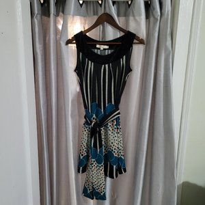 Aryeh - Anthropologie - Mod Colored Dots and Stripes Tunic/Minidress - Size S